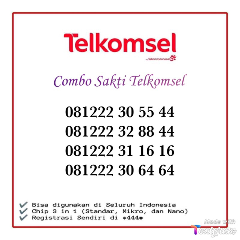 NOMER CANTIK TELKOMSEL KARTU SAKTI