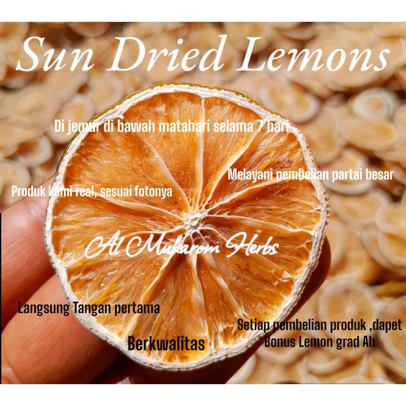 

Lemon Kering Grad A 1kg/Sun Dired Lemons Slice