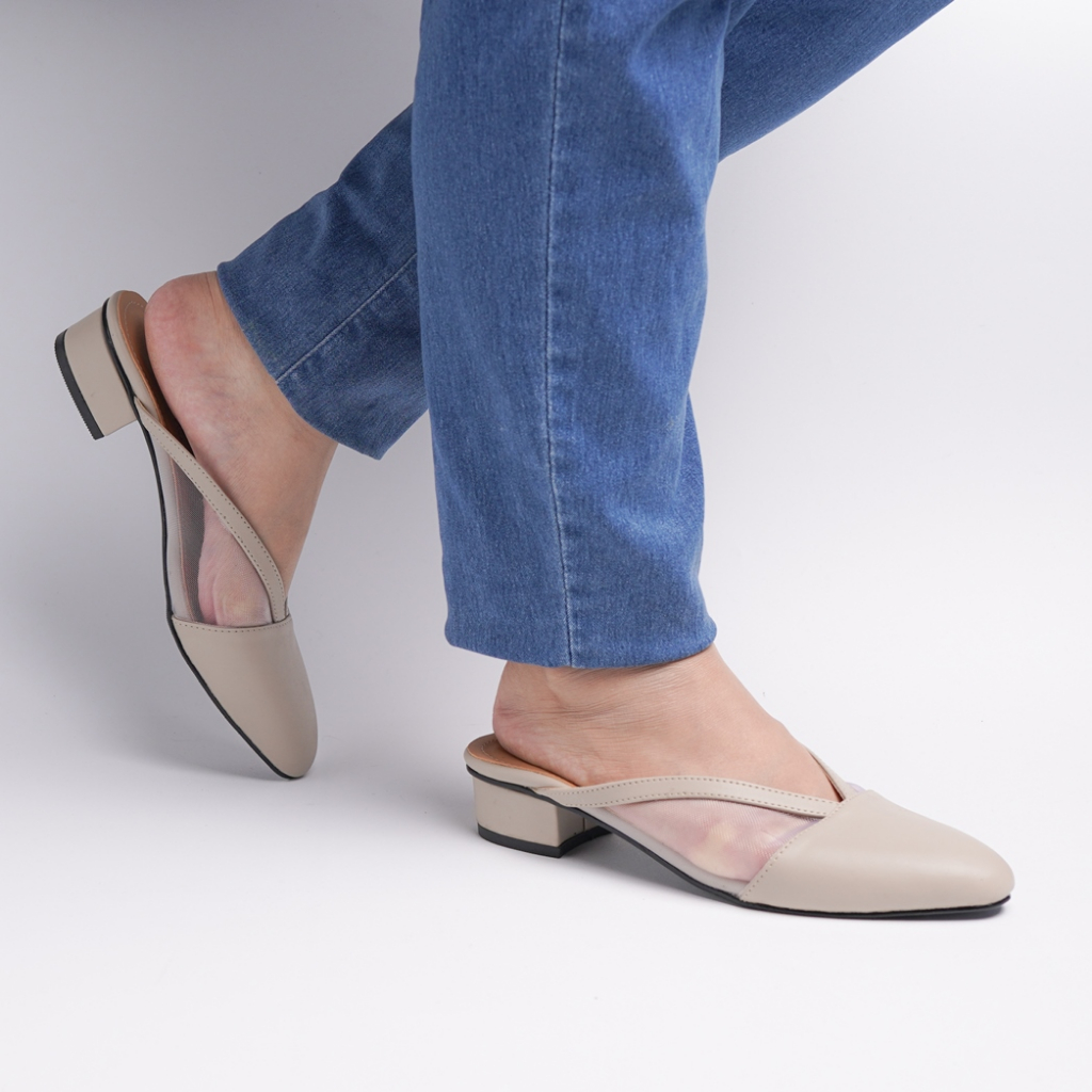 Sandal Bustong Wanita Hak Tahu 3cm Big Size Jumbo ZVT 069