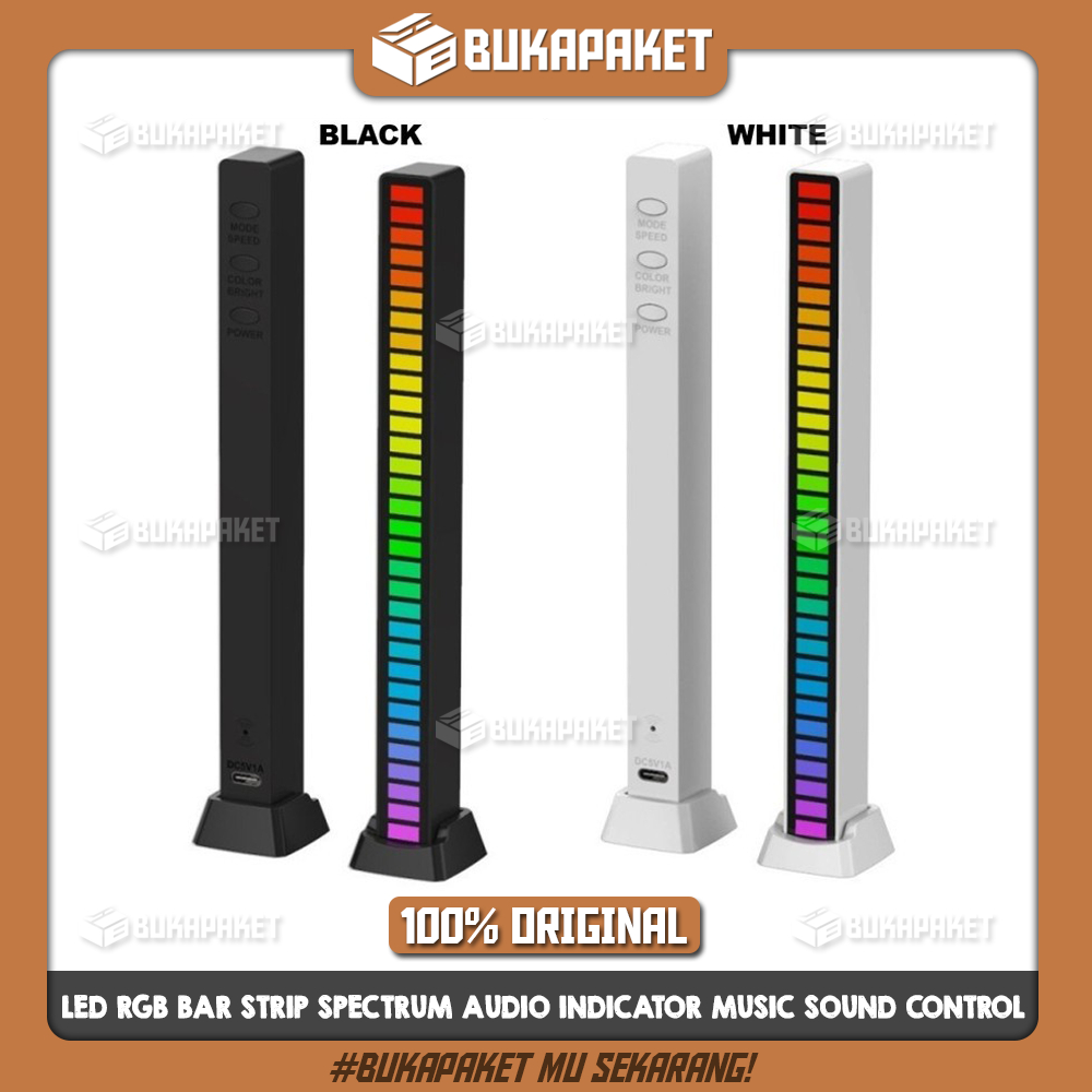 Lampu LED RGB Bar Strip Spectrum Audio Indicator Music Sound Control