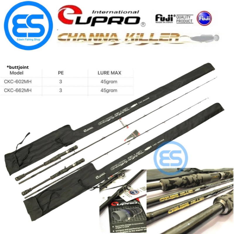 Joran Baitcasting Eupro Channa killer CKC 602MH CKC 662MH