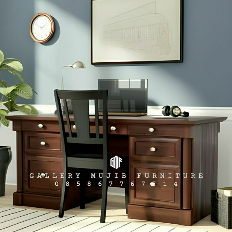 meja kerja kantor minimalis meja direktur jati meja kantor biro laci