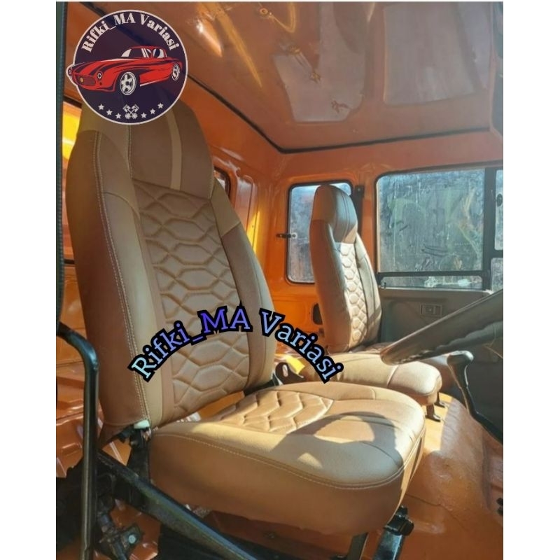 Sarung jok mobil truk Mitsubishi Fuso 220ps / bungkus jok mobil truk Fuso tronton / lapis pelindung 