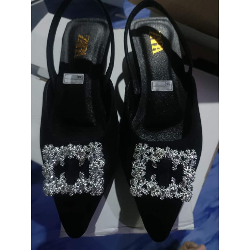 sandal zara heels 3 cm