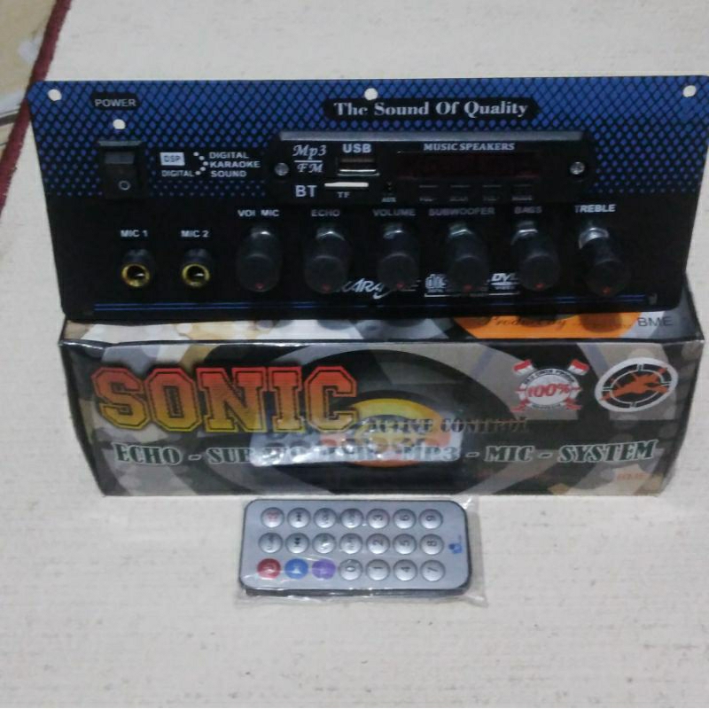 kit Tone Control AKTIF SONIC + MP3 Blutut Echo 2 mic karaoke