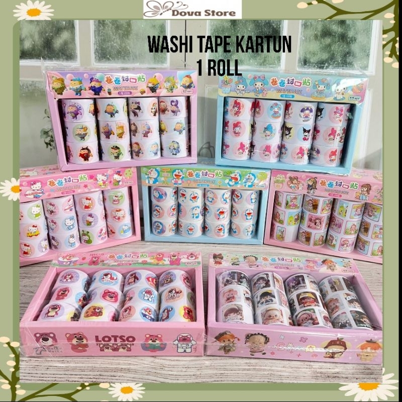 

WASHITAPE KARTUN 1 ROLL WASHITAPE LUCU KARAKTER KARTUN