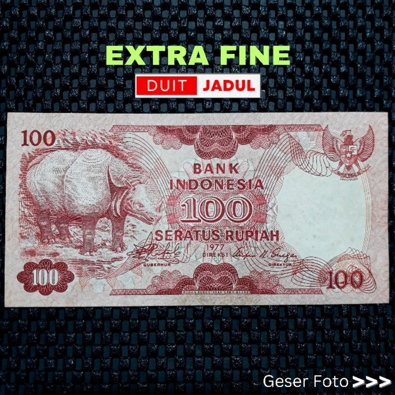 100 Rupiah Badak 1977