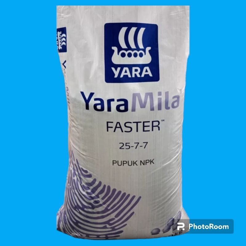 PUPUK NPK YARAMILA FASTER 25-7-7 kemasan repaking 1kg