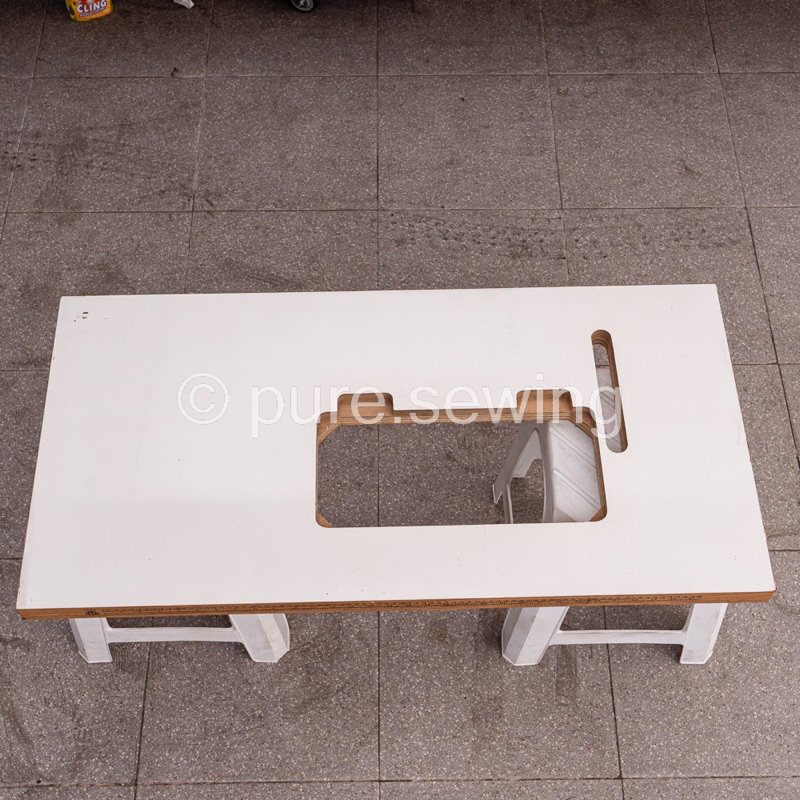 Meja Papan Mesin Jahit Semi Highspeed Lokal Formika