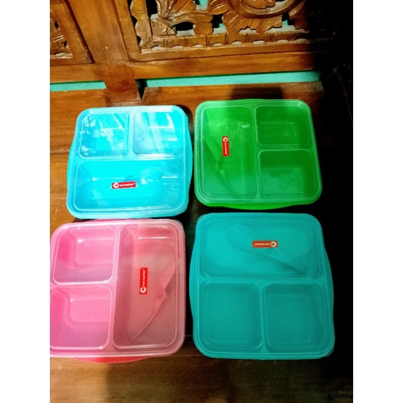 wadah makanan Free Sendok Makan / tempat makanan Serbaguna / wadah makanan anak TK / wadah makanan a