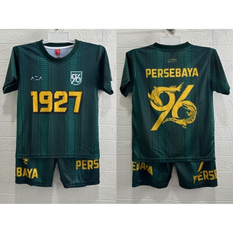 jersey Persebaya anak anniversary 96 setelan baju bola anak Persebaya 96tahun bonek bonita boncil