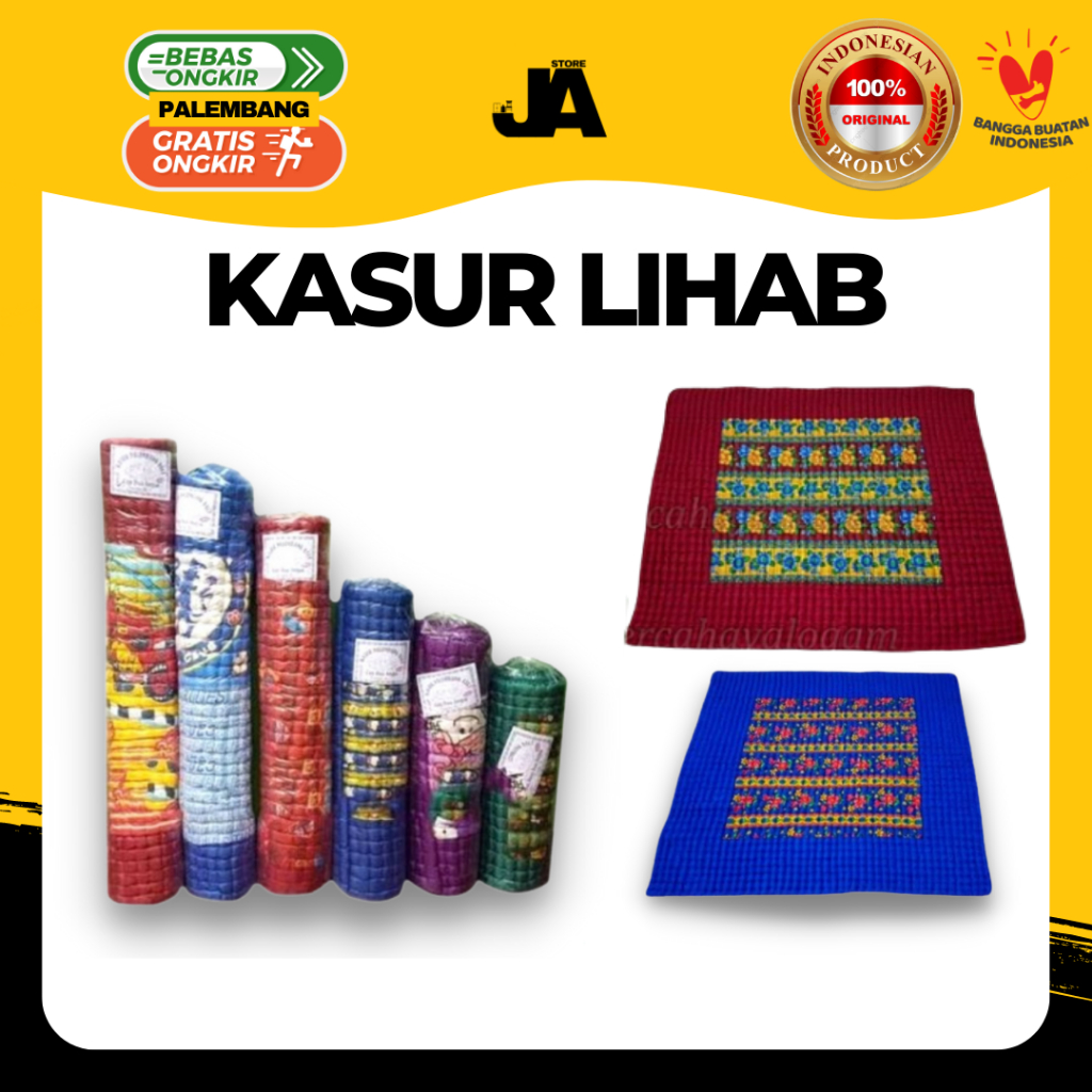 Kasur Lihab Lantai Palembang Ukuran Banci / Kasur Lihap / Kasur Lipat / Travel Bed / Asli