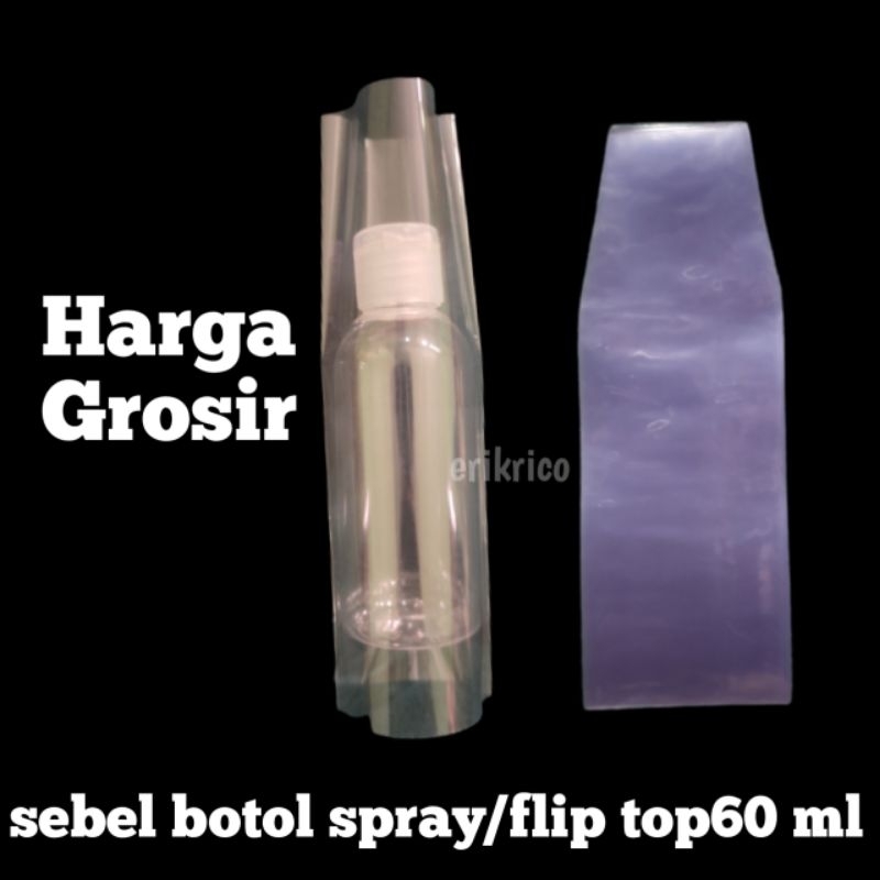 plastik segel botol spray 60 ml plastik segel botol flip top 60 ml