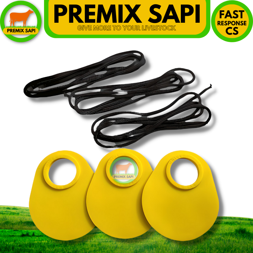 NECK TAG - NECKTAG - Kalung penanda (recording) untuk ternak kambing domba sapi kerbau - eartag - ea