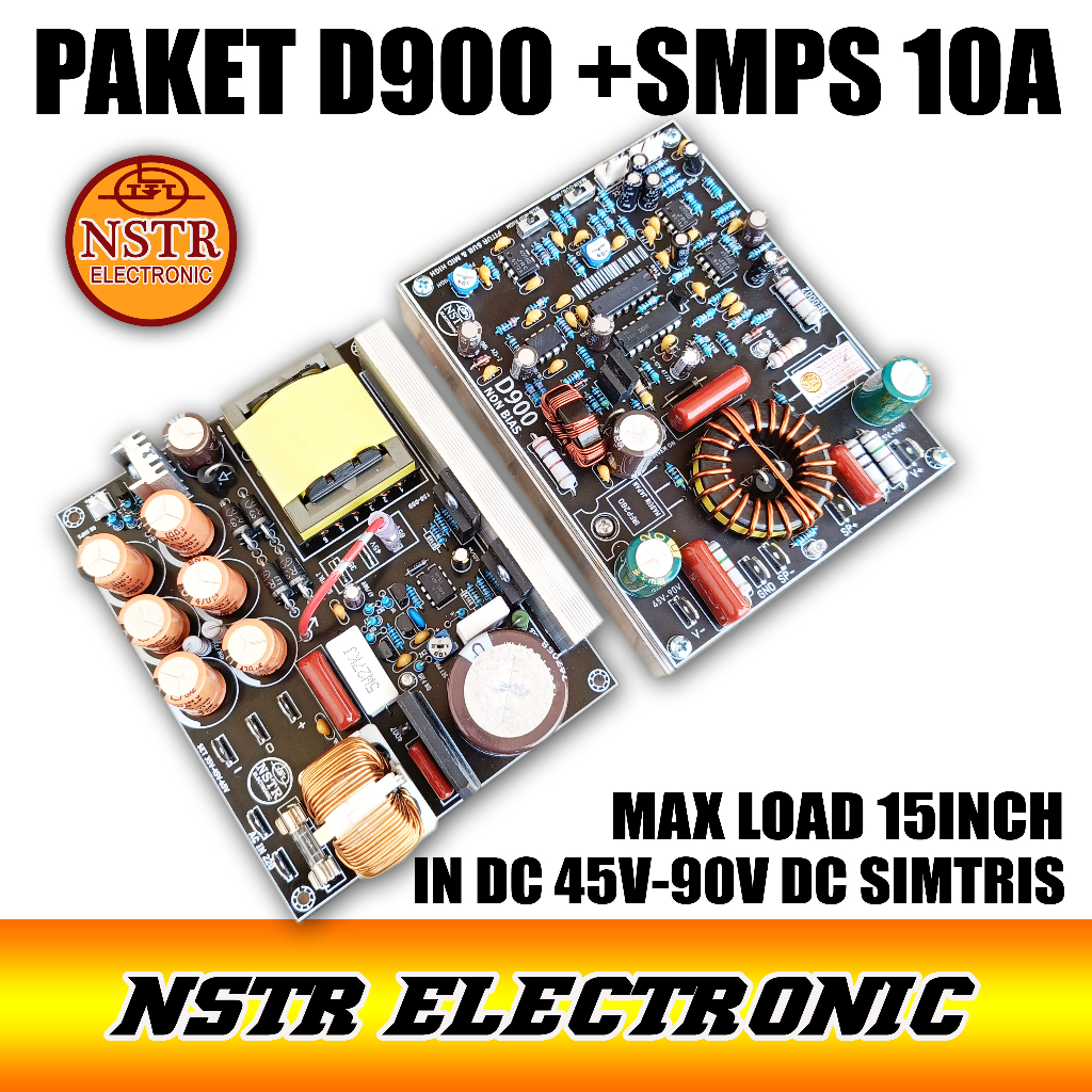 PAKET AUDIO D900 NON BIAS DAN SMPS 10A