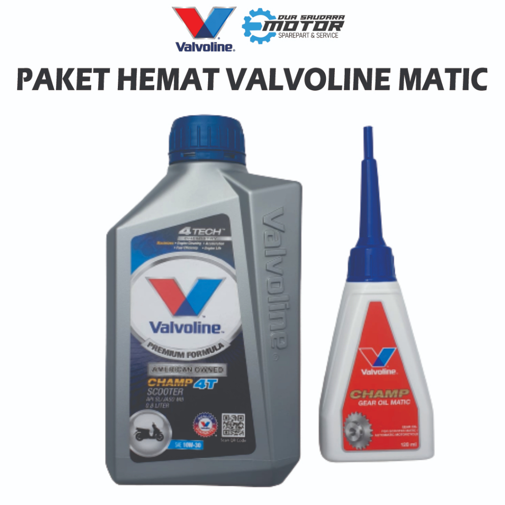 PAKET HEMAT VALVOLINE CHAMP MATIC + VALVOLINE CHAMP GEAR MATIC