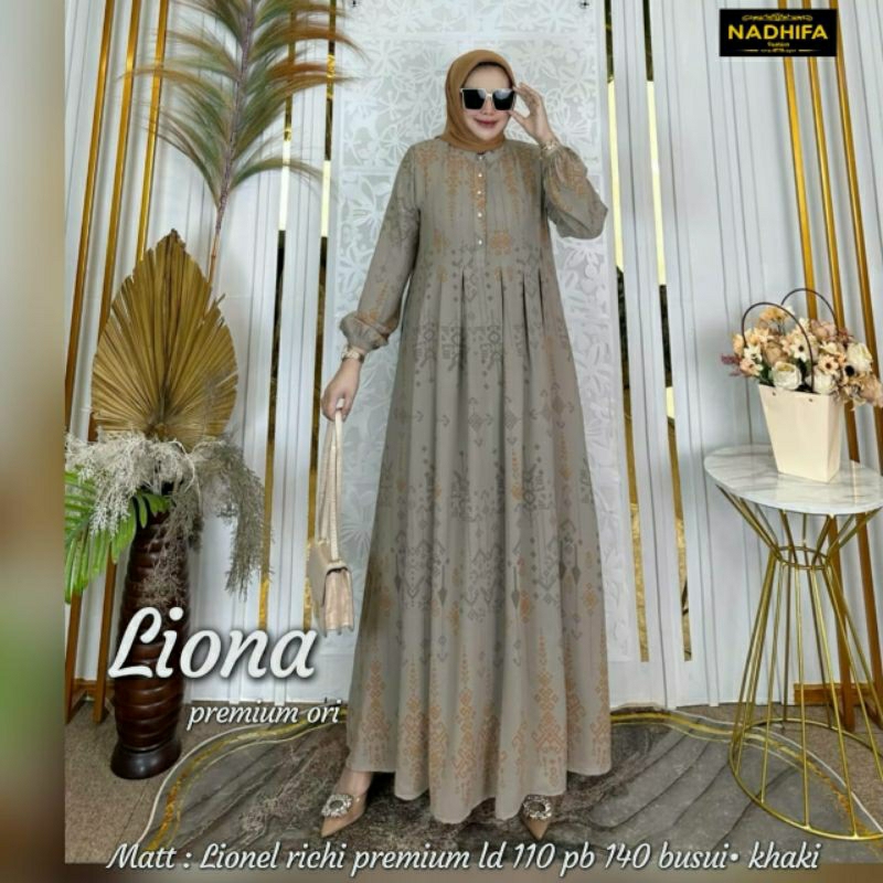 NEW LIONA DRESS PREMIUM / LIONEL RICHI PREMIUM // NADHIFA FASHION