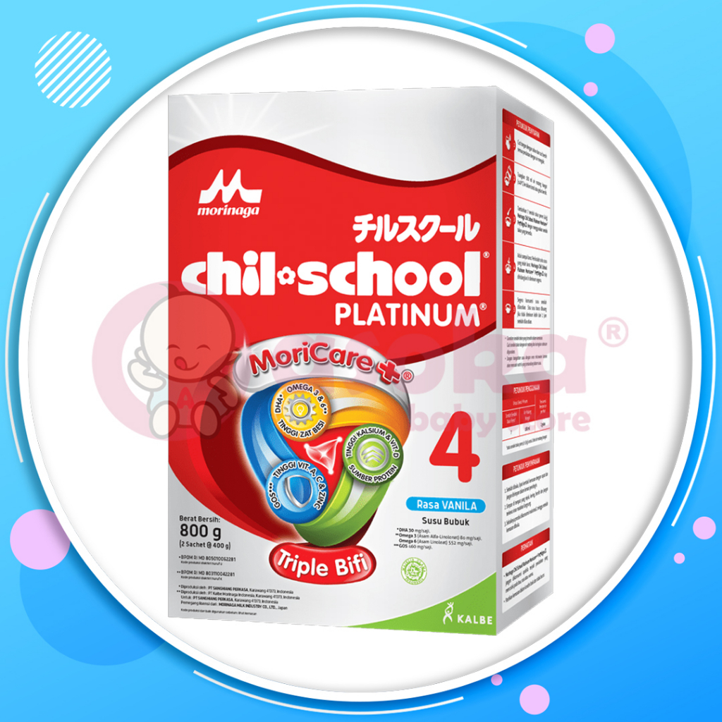 Morinaga Chil School Platinum Vanila 800g - Susu Formula Pertumbuhan Anak Usia 3-12 Tahun ASOKA