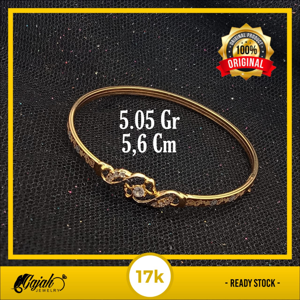 Gelang Emas 17K - 5.05 Gr Kadar 750 - 5436