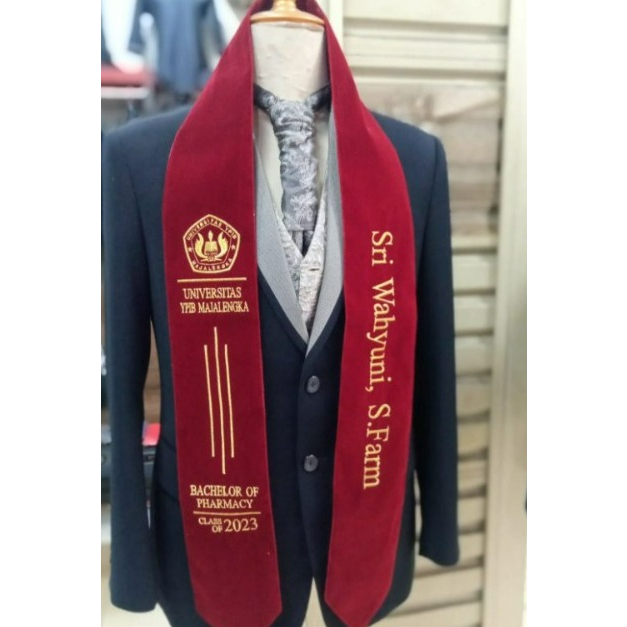 Selempang Wisuda Leher + Logo