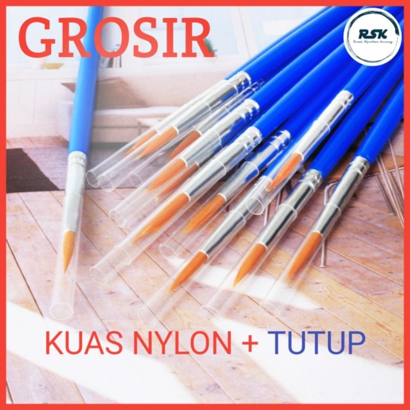 

RK 200 Pcs Kuas Lukis Nilon Kuas Sterofoam Kuas Gypsum Kuas Akrilik Kuas Lukis Kecil Kuas 1 Set Kuas