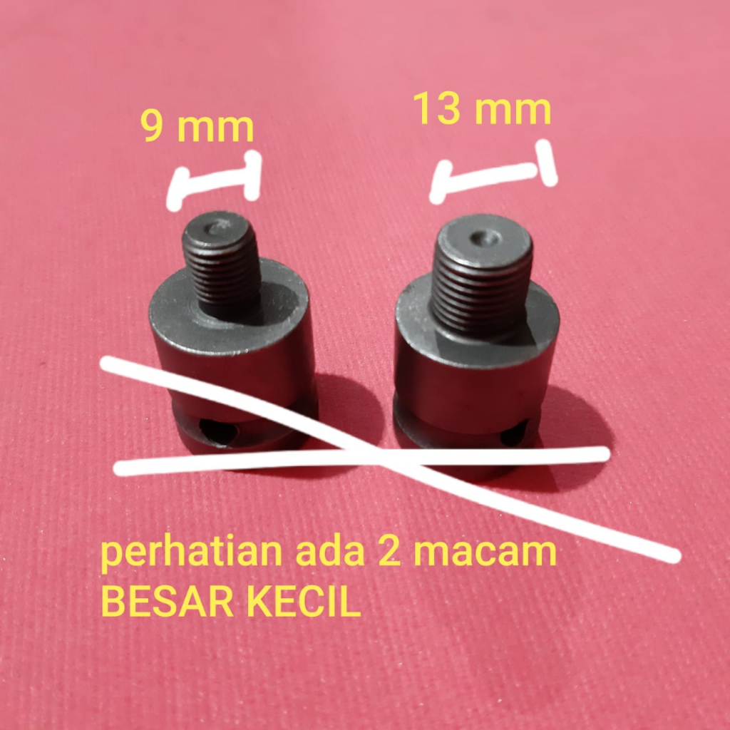 Stok Baru ADAPTOR AJA impak impact wrench 1/2dr ( AS 9MM=KEPALA BOR 10M ) ( AS 13MM=KEPALA BOR 13MM