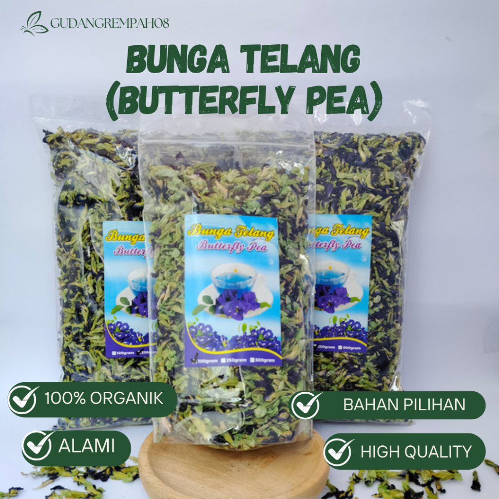 

TEH BUNGA TELANG100GR 250GR 500GR