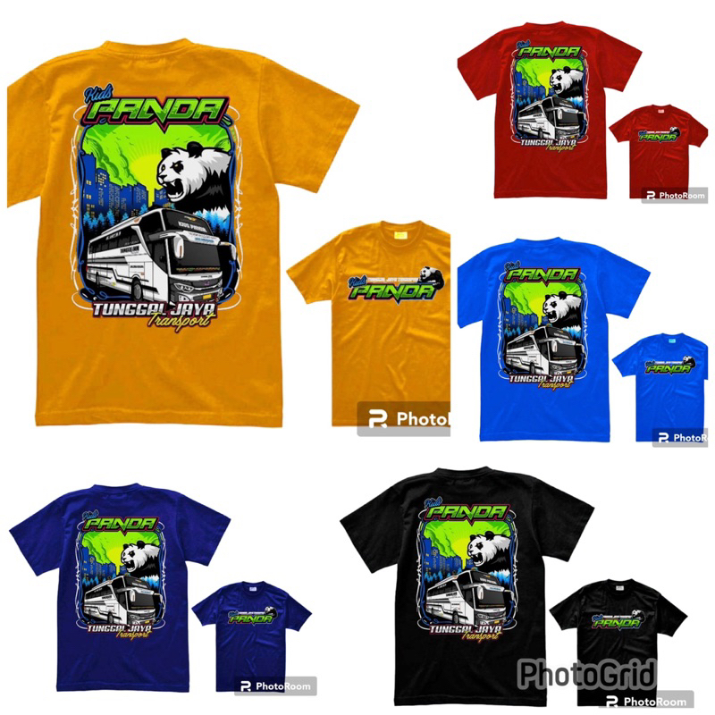 kaos anak sablon dtf bus terbaru tunggal jaya transport 1-12 tahun