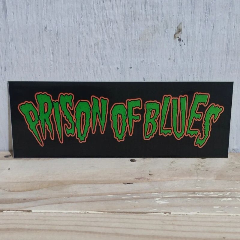 Stiker Band Official PRISON OF BLUES (Psychobilly)