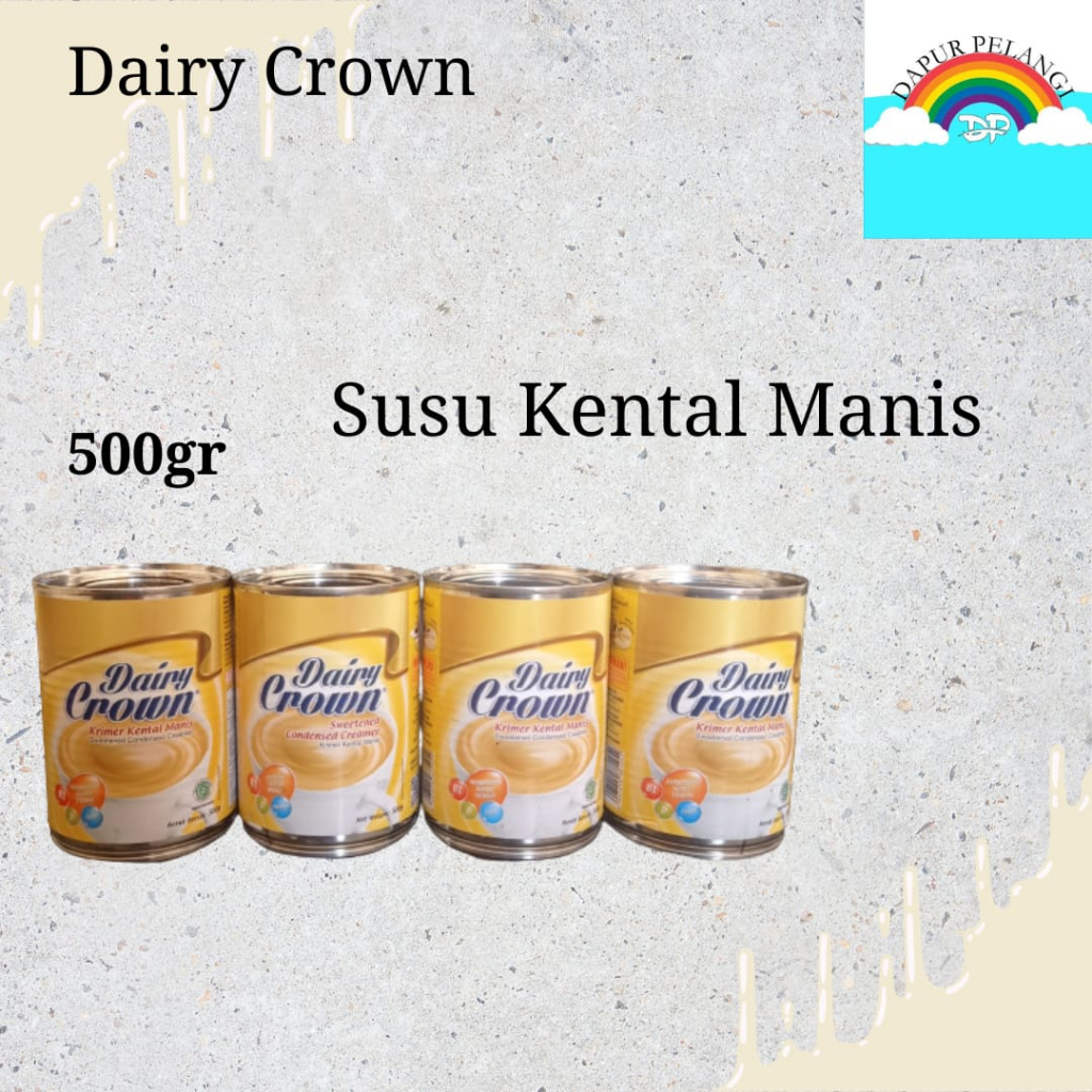 

Susu Kental Manis Kaleng/Susu Krimer/Susu Dairy Crown 500gr