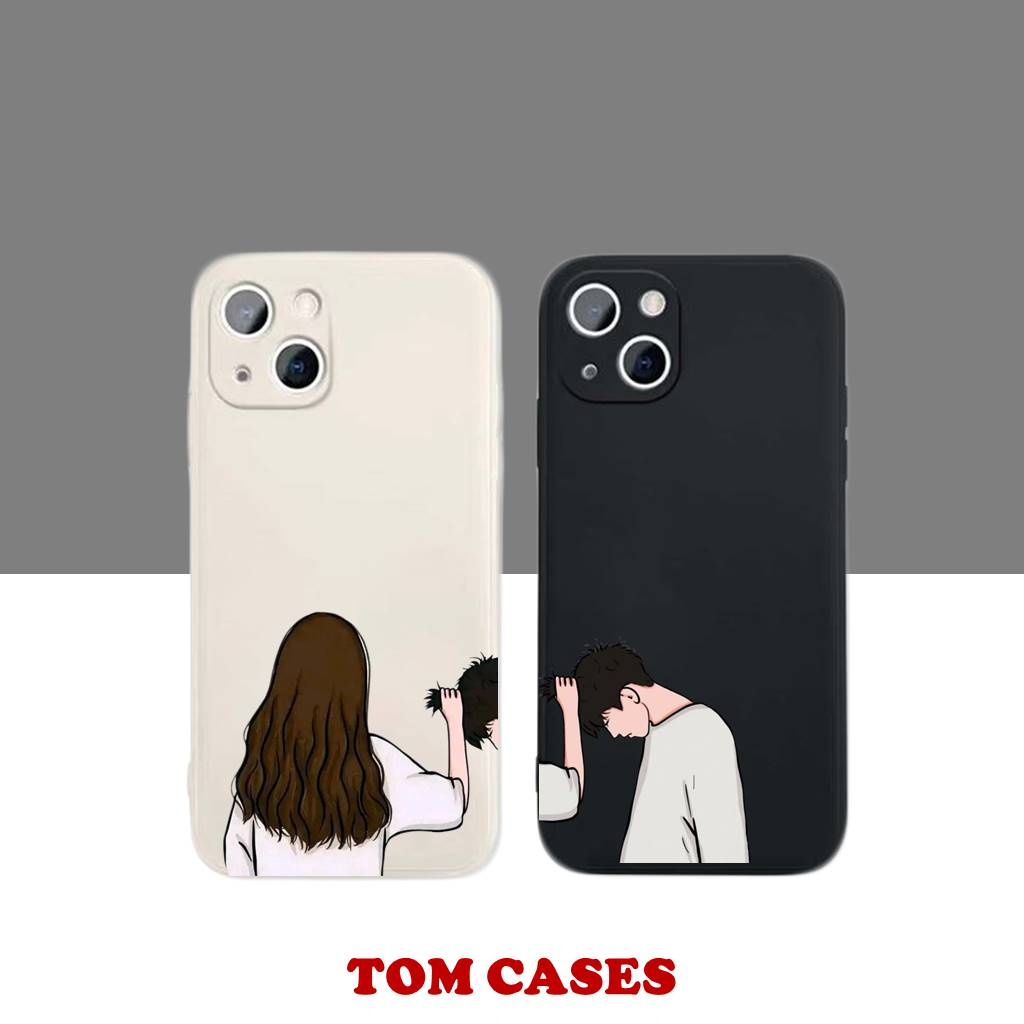 [ TOMCASES ] CS005 CUSTOM CASE COUPLE CASE SOFTCASE SILIKON LENSCOVER iPHONE 14PROMAX 14PRO 14+ 14MAX 14 13 13PRO 13PROMAX 13MINI 12PROMAX 12PRO 12 12MINI 11 11PRO 11PROMAX X XS XR XSMAX 7+ 8+ 7 8 6 6S 6+ 6S+