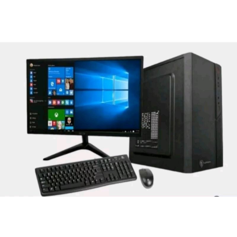 Pc rakitan core i5 ram 8gb nvme 256gb monitor 19 inc fulset