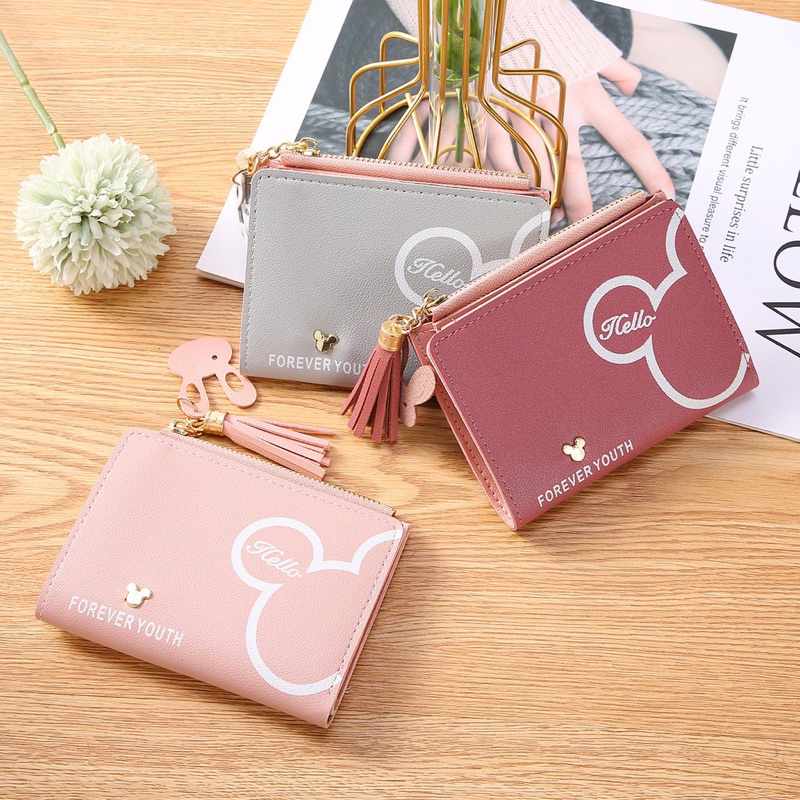 bgskinbukittinggi- Forever Youth Dompet Lipat Kecil Dompet Cantik Motif Kartun - D109