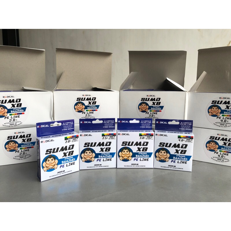 PE LINE SUMO X8 MULTICOLOUR 300M