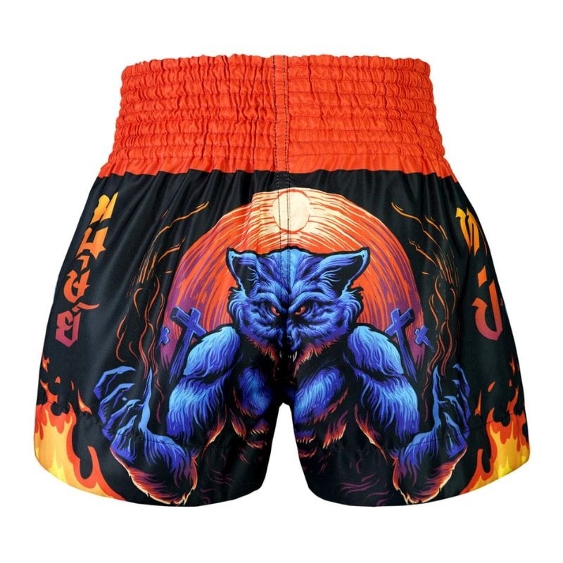 Tuff tuffsport Muaythai Short pants celana beladiri MS683 warewolve