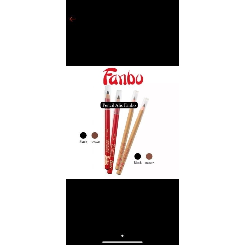 Pensil Alis Fanbo Gold // Fantastic (merah)