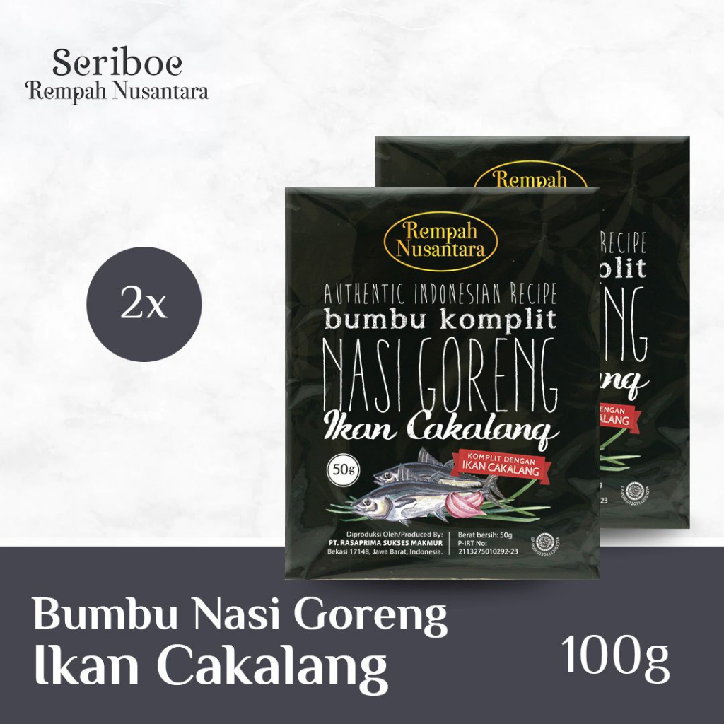 

Bumbu Nasi Goreng Cakalang Seriboe Rempah Nusantara (50 gr X 2 pcs)