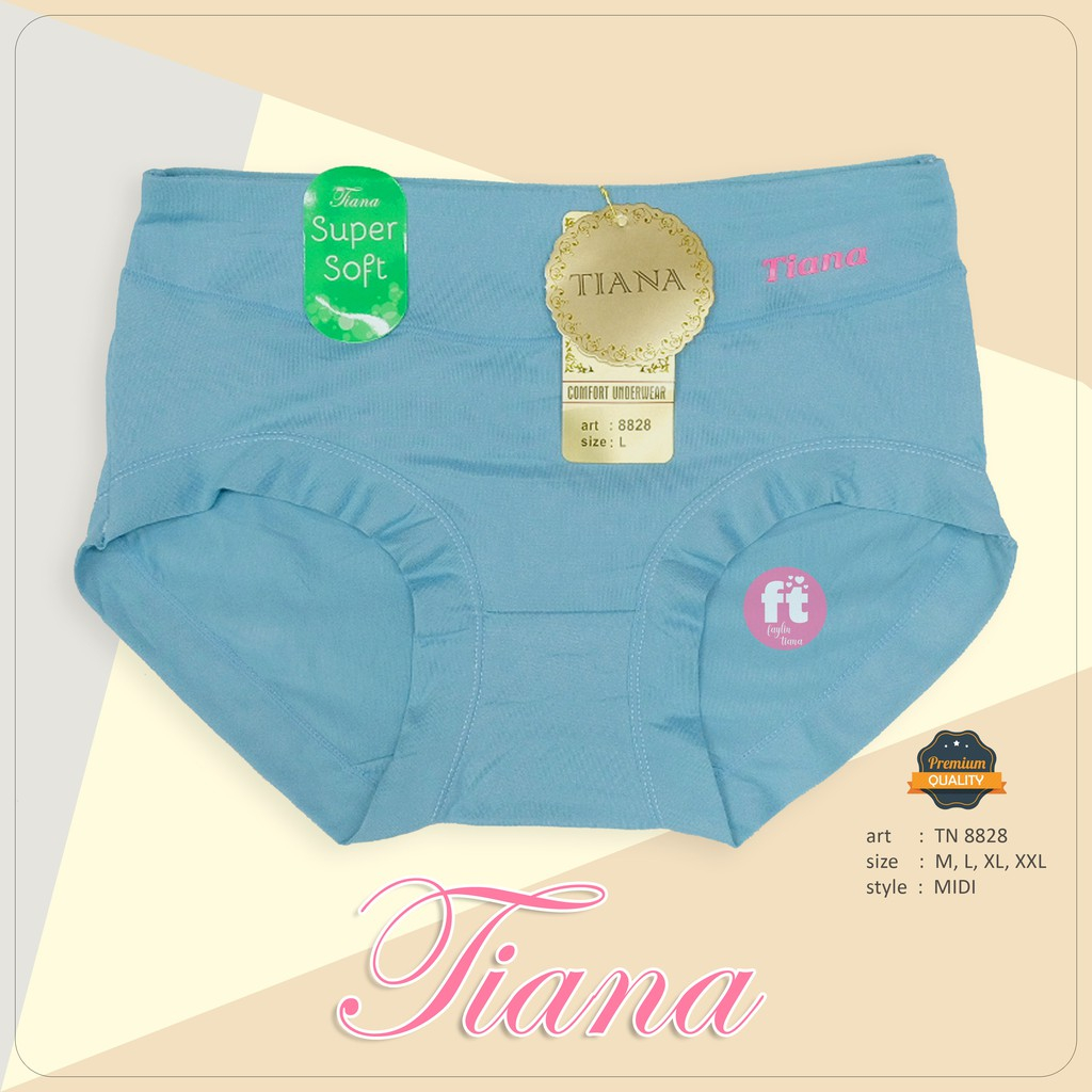 1 LUSIN | Celana Dalam Wanita TIANA Super Soft / LEMBUT / ELASTIS / EXTRA SIZE / art TN 8828