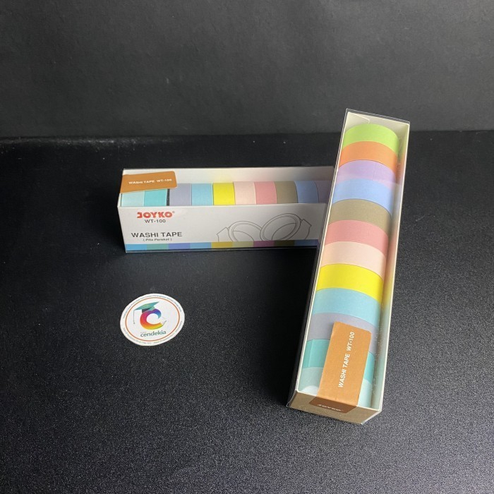 

Washi Tape Isolasi Kertas Lucu Aestetic JOYKO 12pcs WT-100