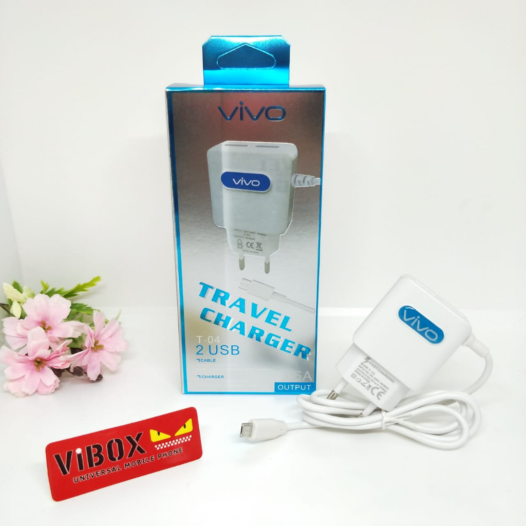 [MINIGO] CHARGER T04 3.5A 2USB + KABEL CASAN MICRO UNIVERSAL FOR ANDROID SMARTPHONE SAMSUNG