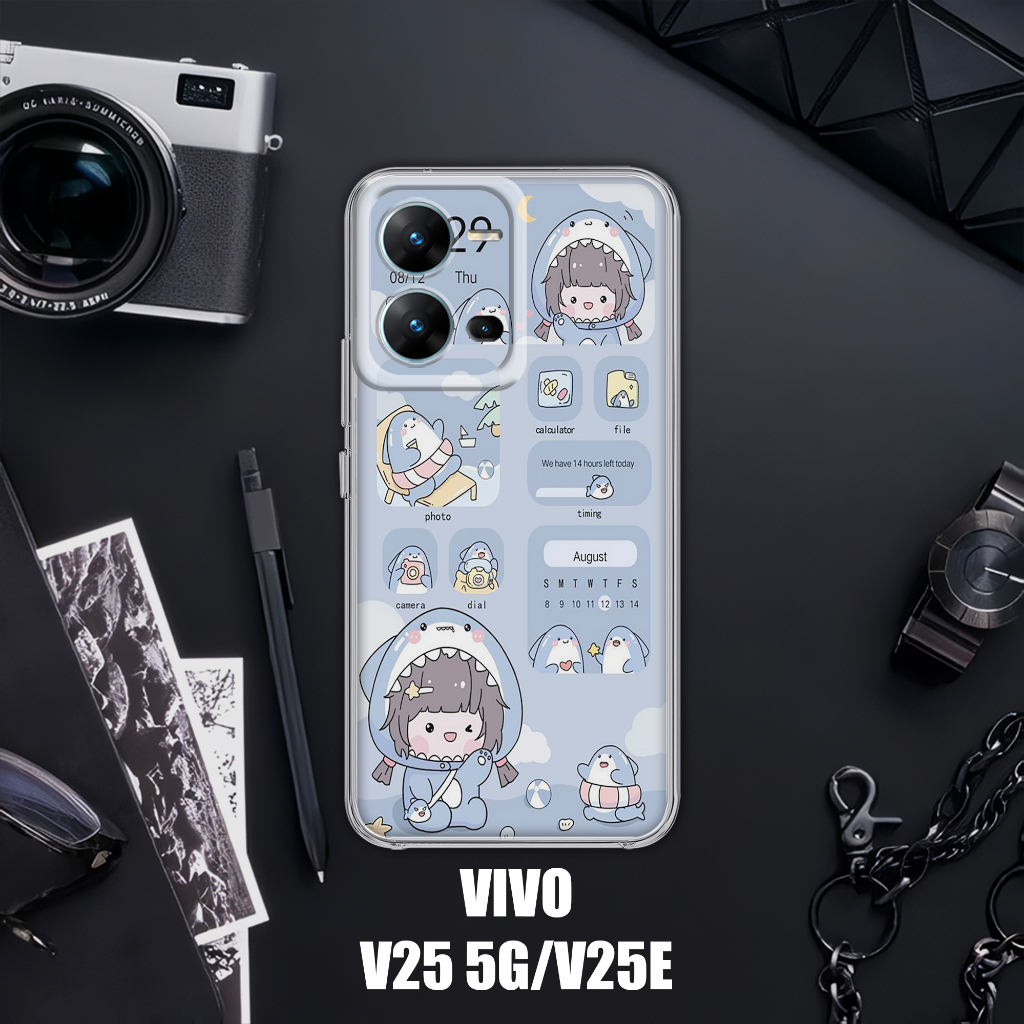 Case VIVO V25 5G VIVO V25E NFC [CUTE KALENDER] Casing VIVO V25 5G NFC TERBARU - Case Hp VIVO V25E NF