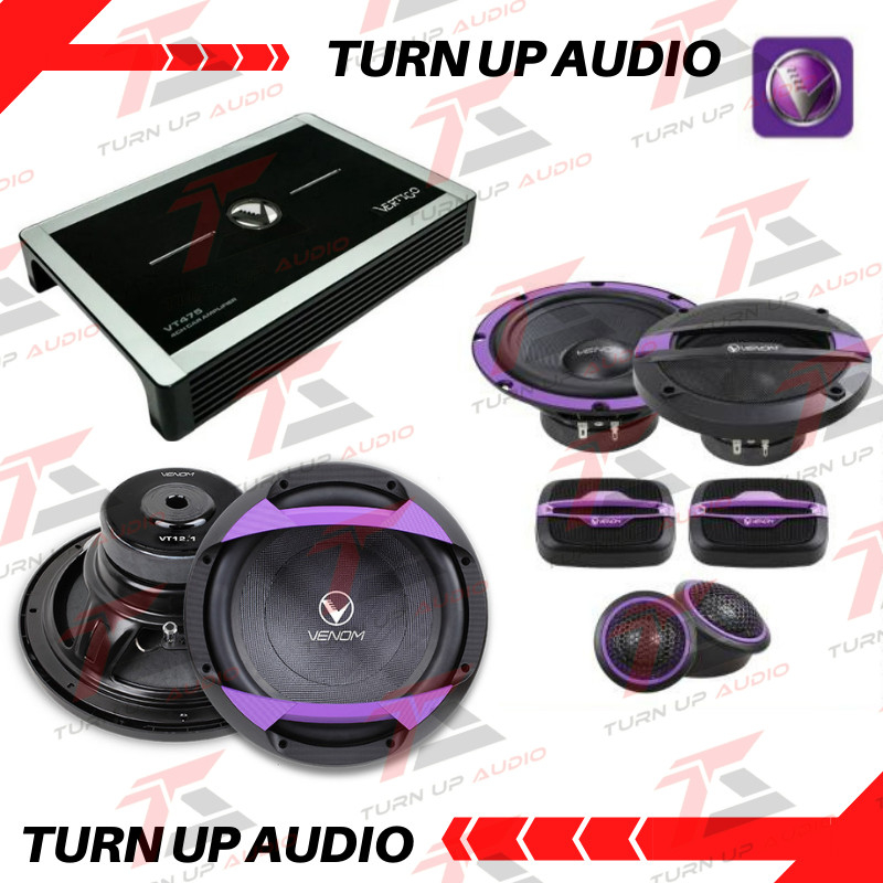 Paket audio mobil full set venom vertigo vt6 vt 12.1 vt475 ORIGINAL venom bergaransi