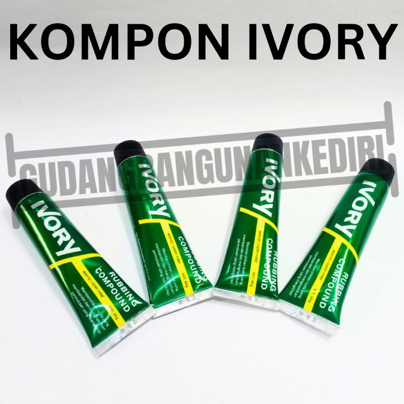 rubbing compound ivory kompon ivory 60 gram