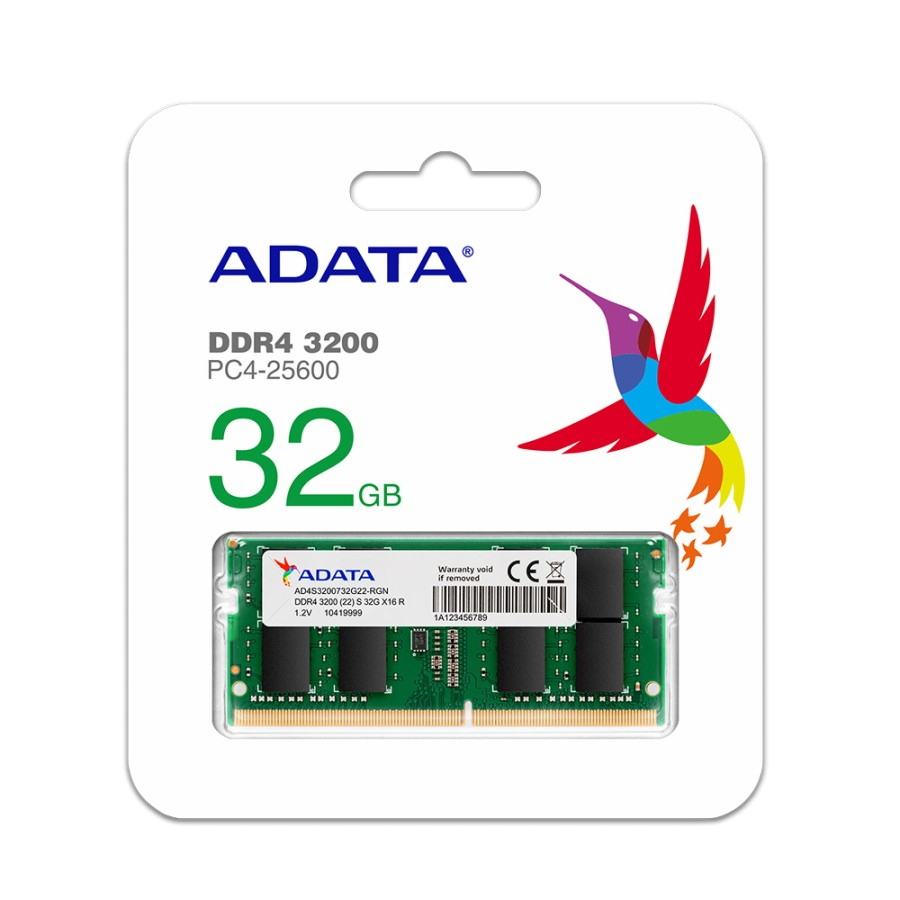 ADATA DDR4 32GB 3200MHz - PREMIER GREEN SODIMM