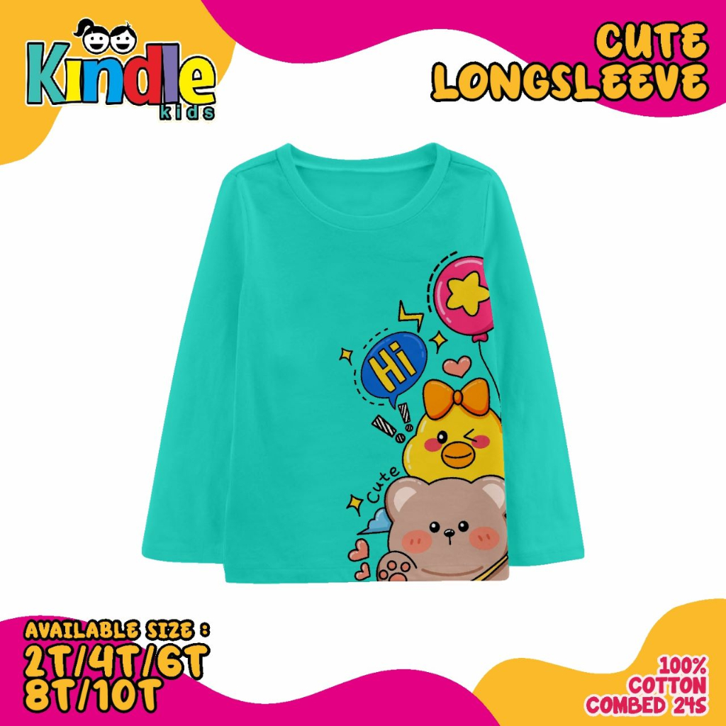 Kindle Kaos Girl Pnanjang Mixue Kaos Anak Perempuan Usia 2 Sd 10 Tahun -KBS