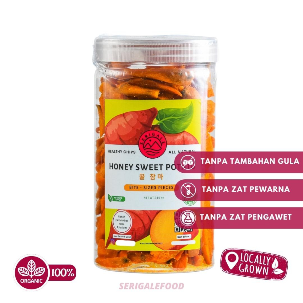 

SERIGALE Keripik Ubi Madu Legit I 1000 ML Toples I Keripik Sayur Mix I Camilan Diet Sehat Natural