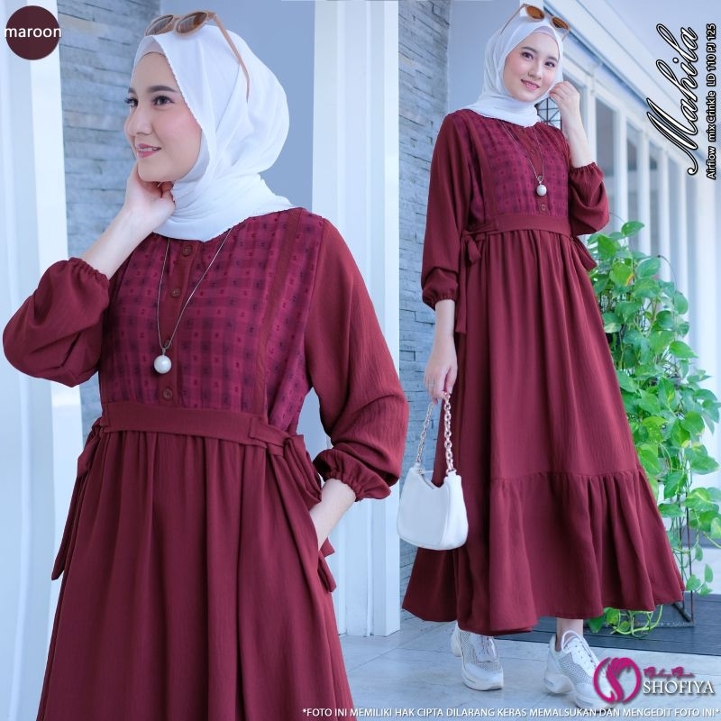 [READY] Mahila By Shofiya Dress Terbaru Busui LD 110