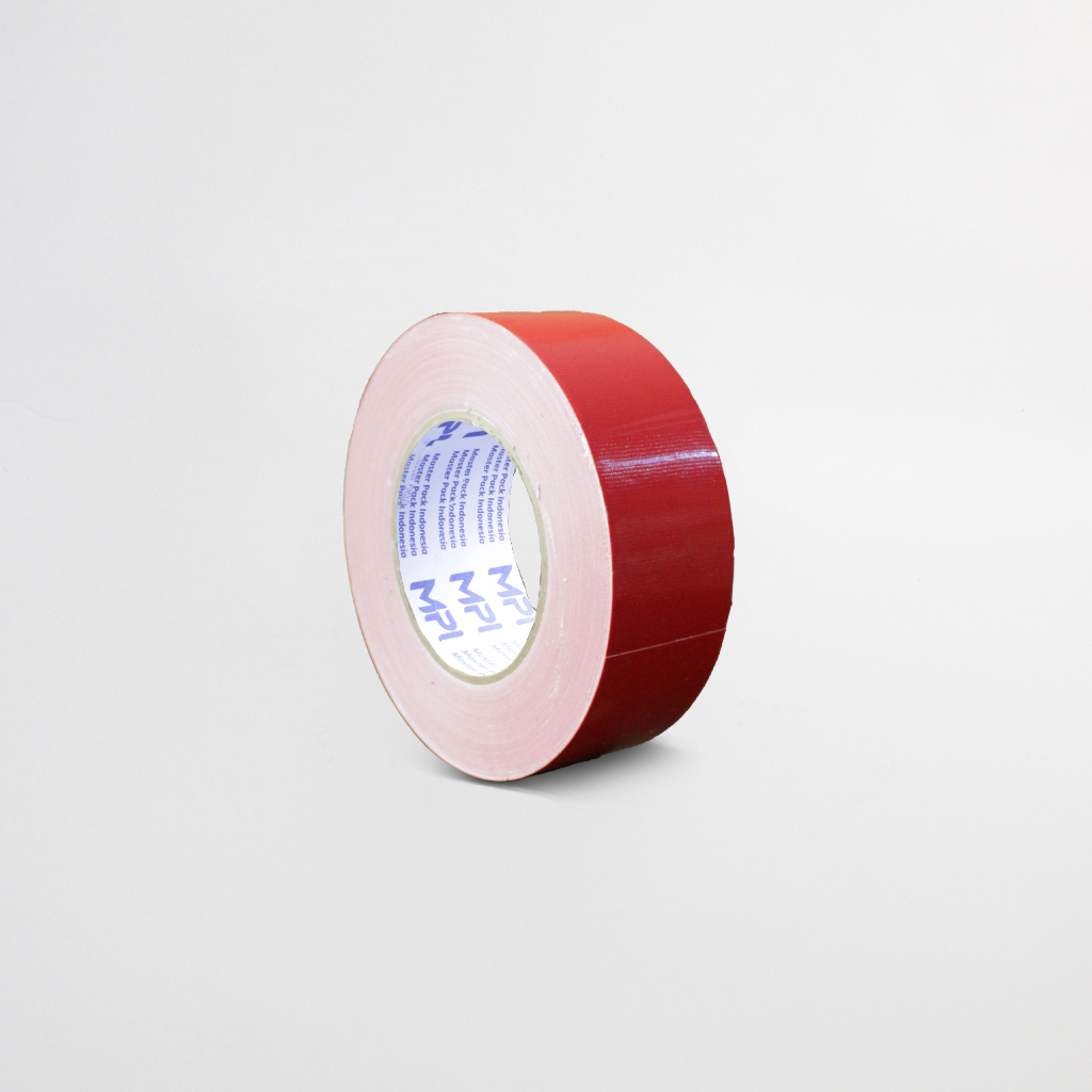 Lakban Kain Merah 40 Meter MPI - Cloth Tape Merah 2 inch 40m MPI