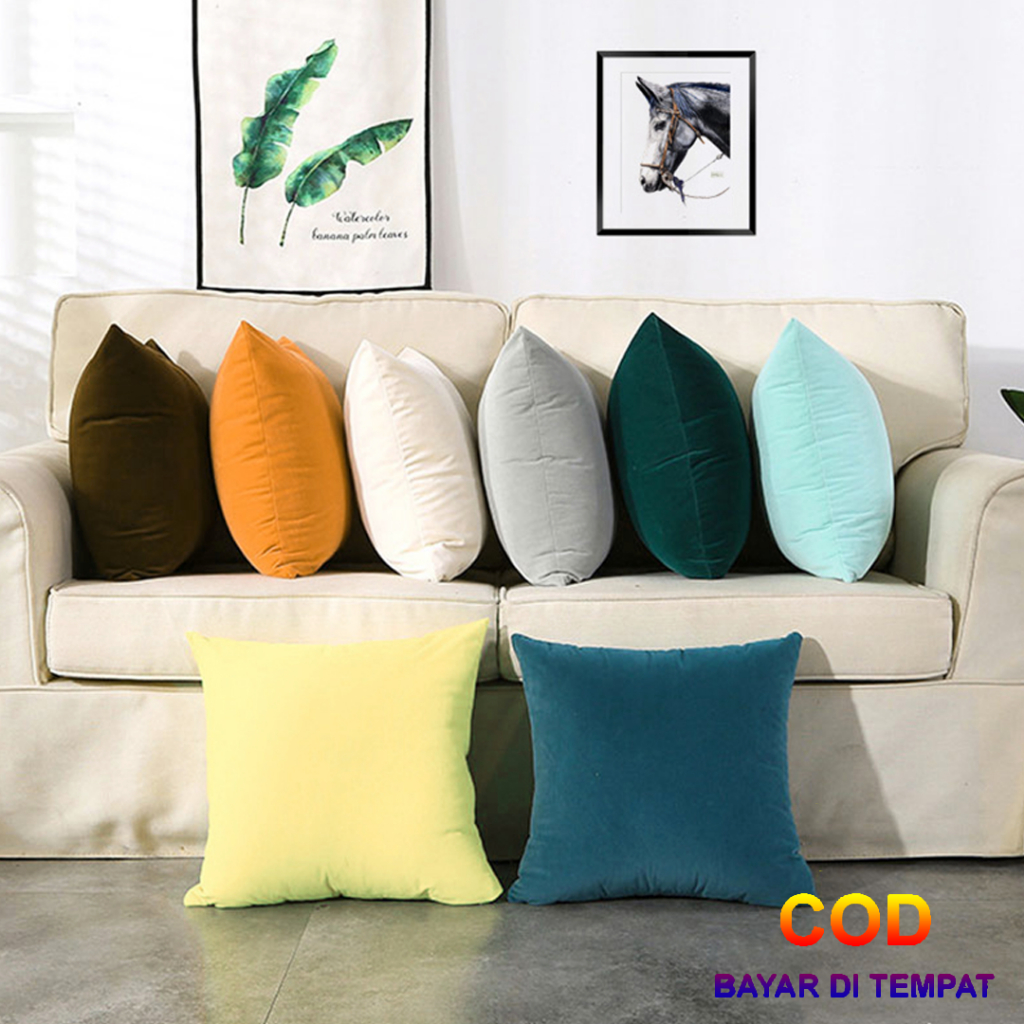 ✅COD Bantal Sofa Minimalis 50x50 Aneka Warna / Bantal Kursi Sofa Bed Minimalis Ruang Tamu