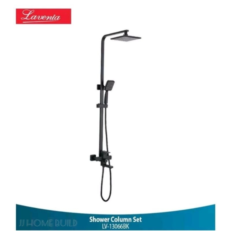 Lavenia LV-13066BK Set Head Dan Hand Shower Column (PROMO)